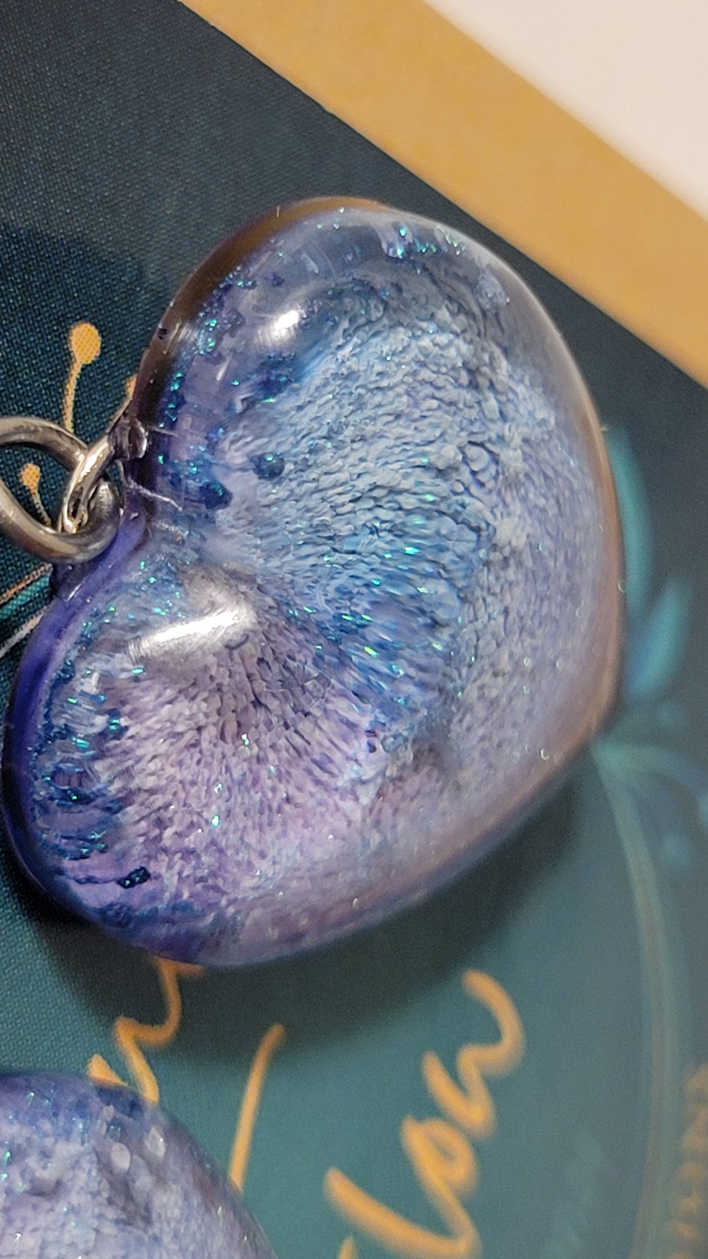 Handmade Resin Art Custom justinsalleyheart Earrings