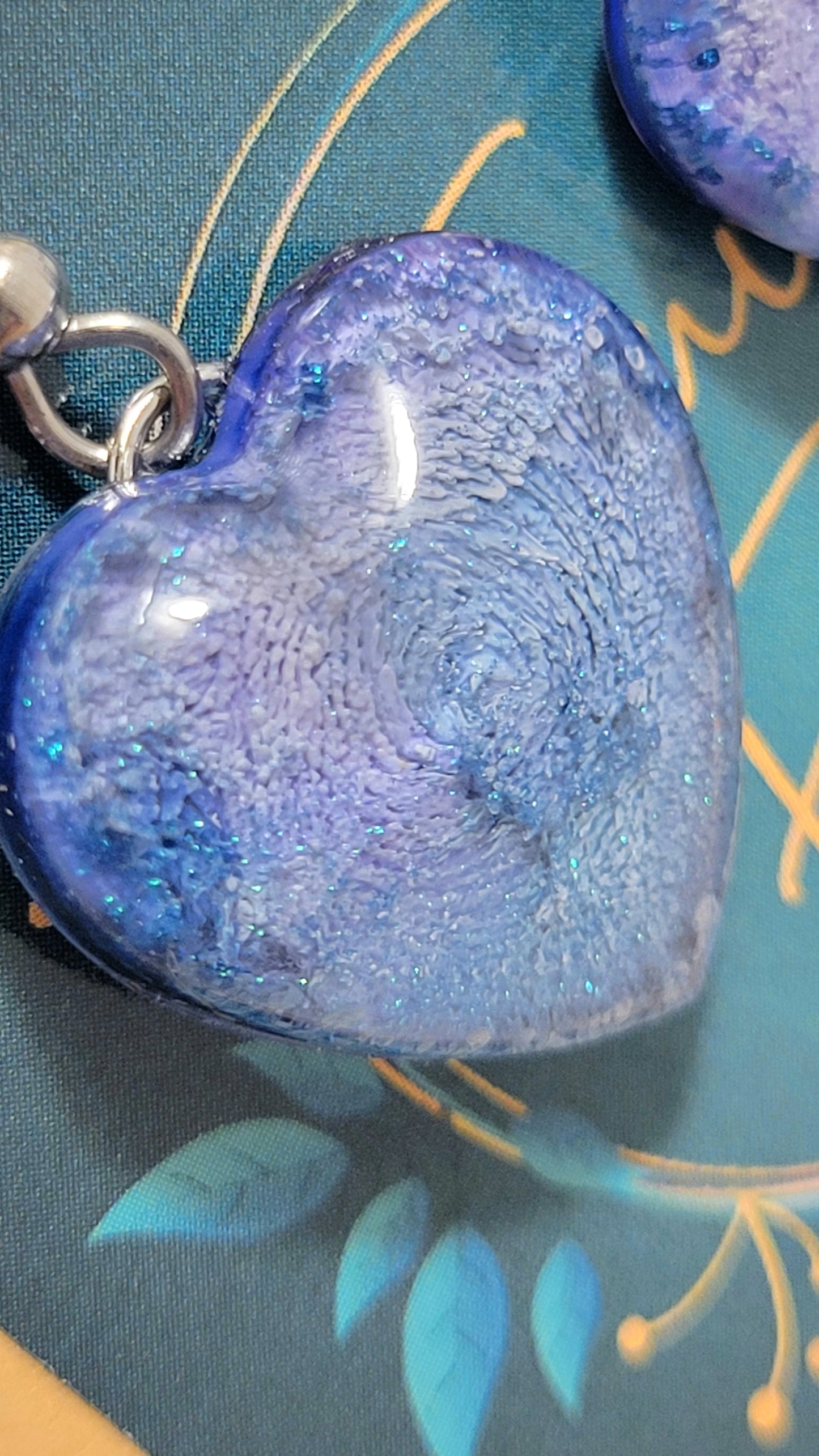 Handmade Resin Art Custom justinsalleyheart Earrings