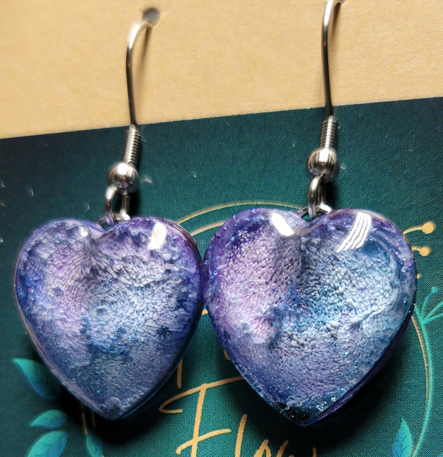 Handmade Resin Art Custom justinsalleyheart Earrings