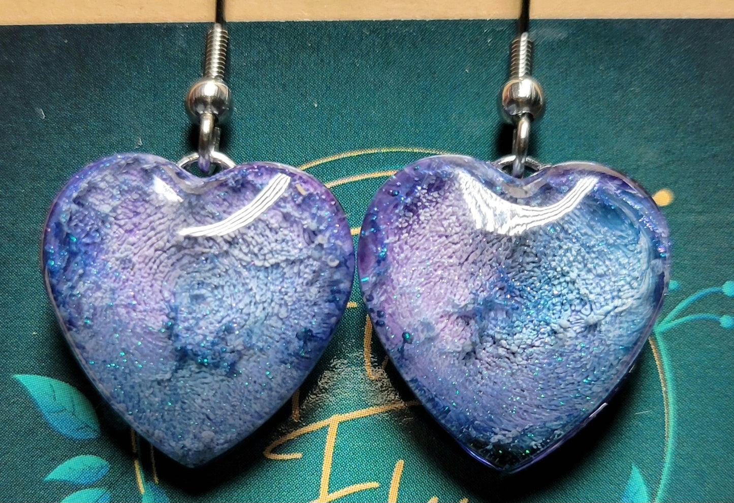 Handmade Resin Art Custom justinsalleyheart Earrings