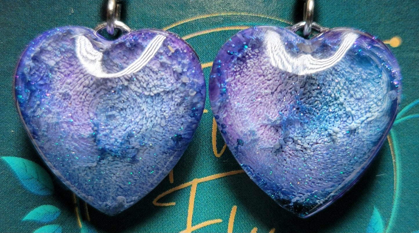 Handmade Resin Art Custom justinsalleyheart Earrings