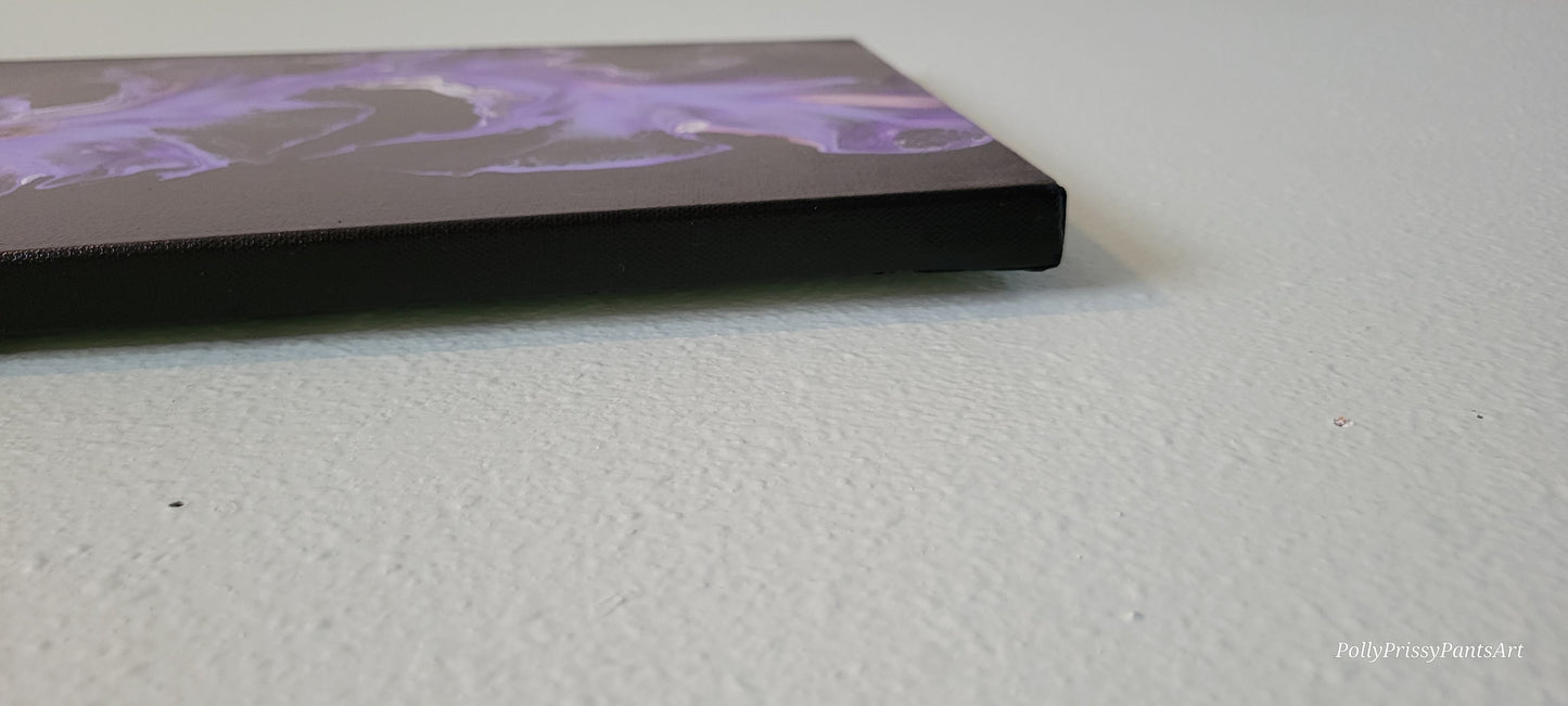 Original Fluid Art Painting 12x36 inch on Canvas