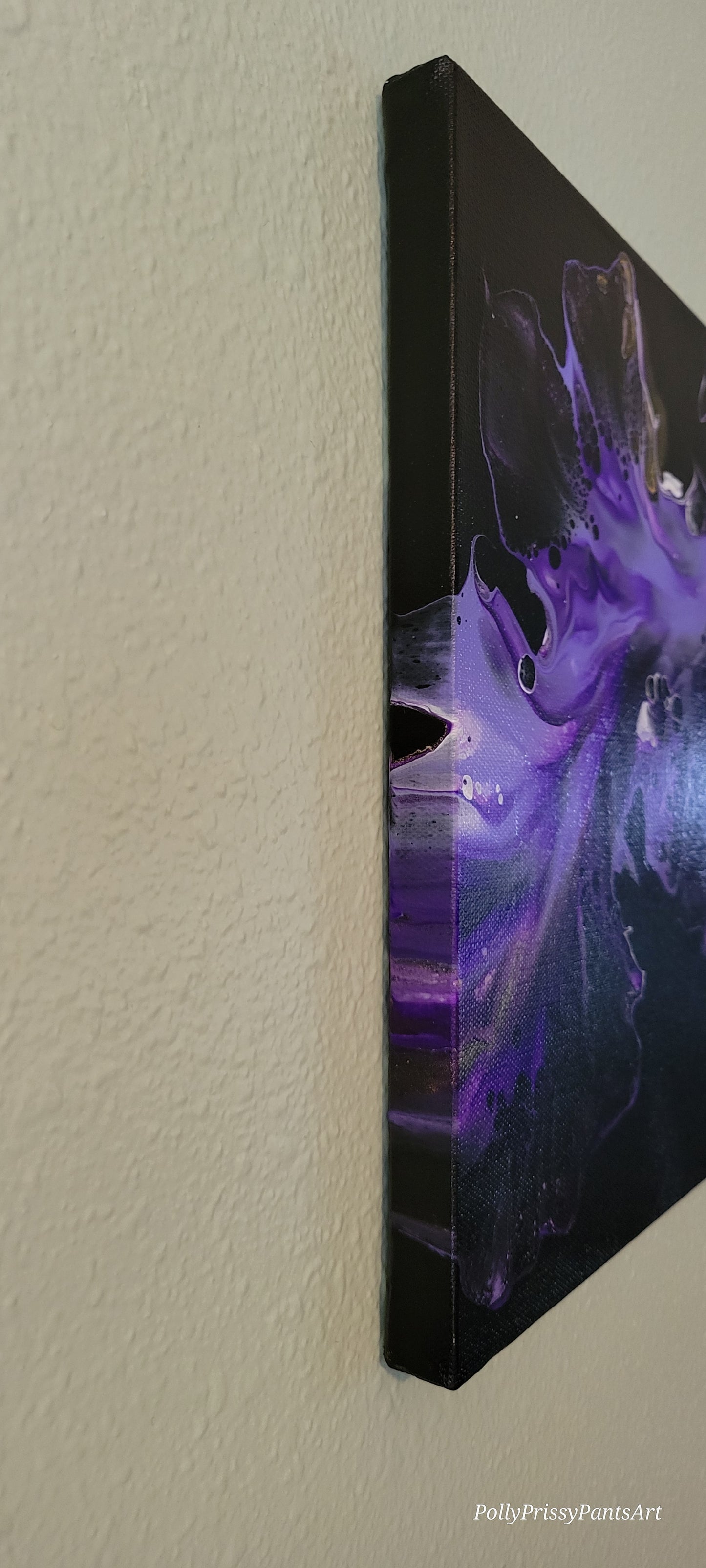 Original Fluid Art Painting 12x36 inch on Canvas