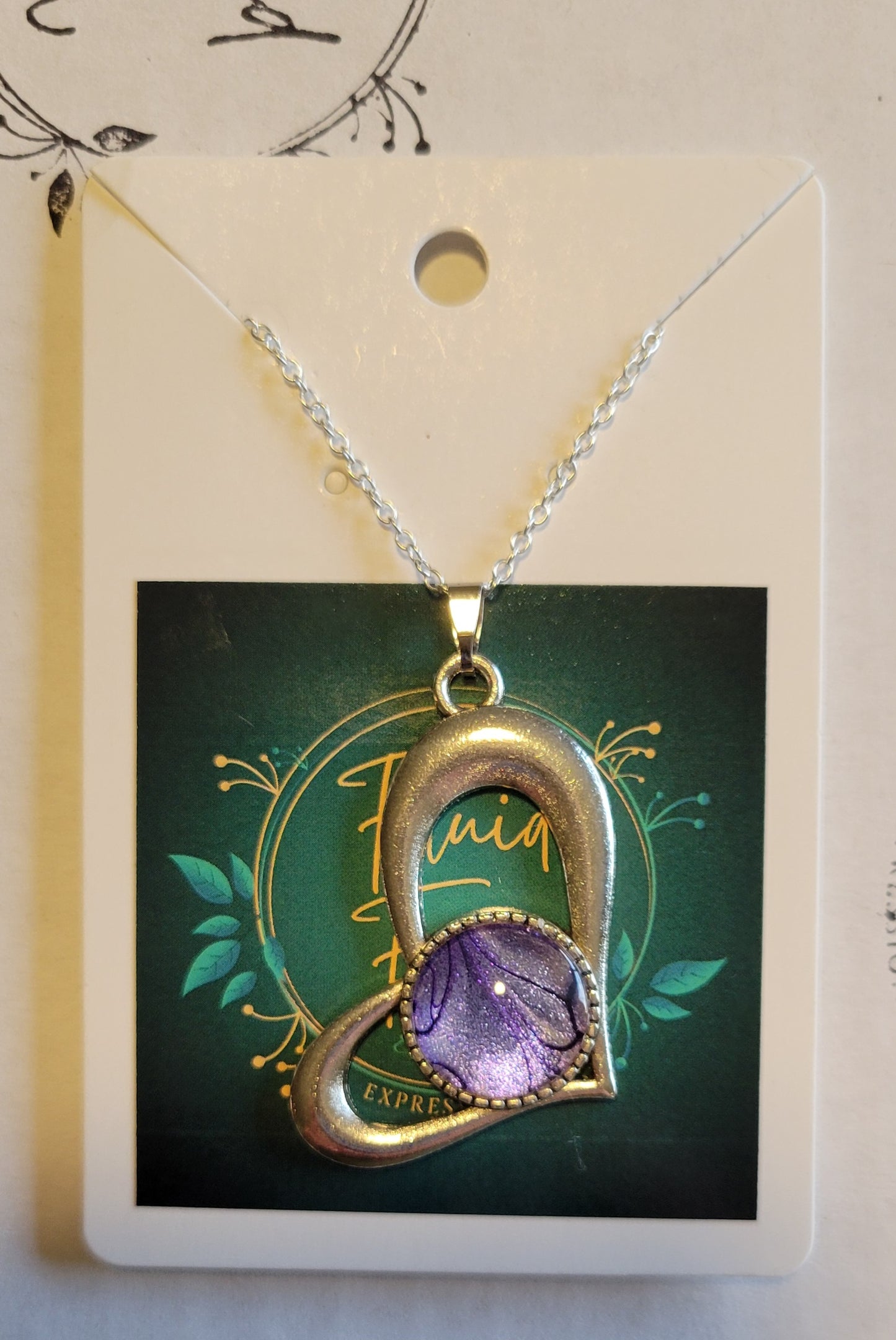 Handmade Colorshifting Heart Pendant Necklace