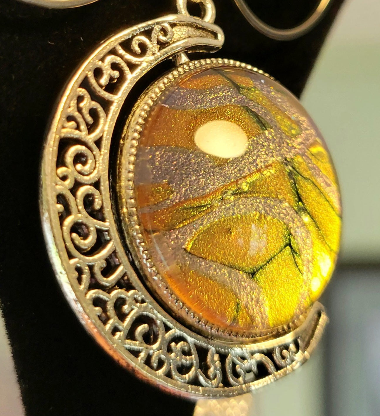 Handmade Fluid Art Earring and Necklace Set