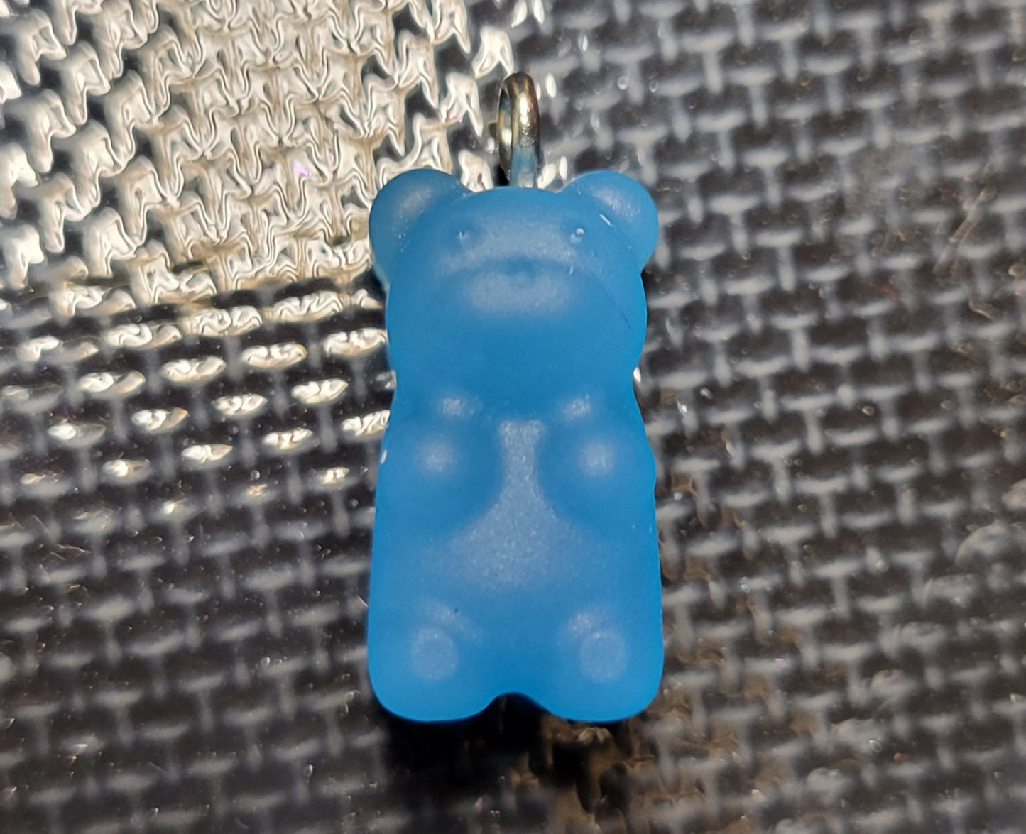 Gummy Bear Glow in The Dark Pendant with Necklace Chain (BLUE)