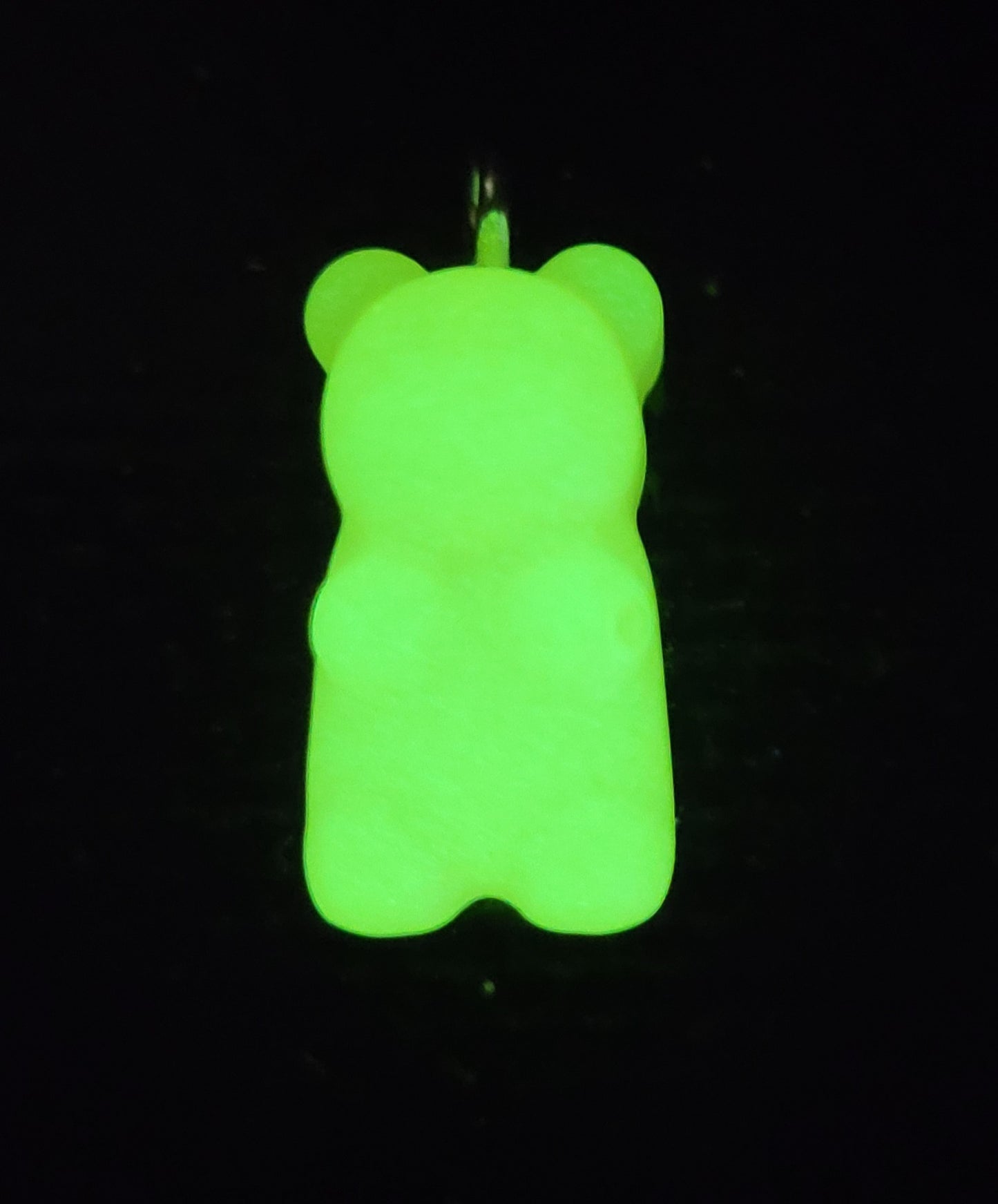 Gummy Bear Glow in The Dark Pendant with Necklace Chain (YELLOW)