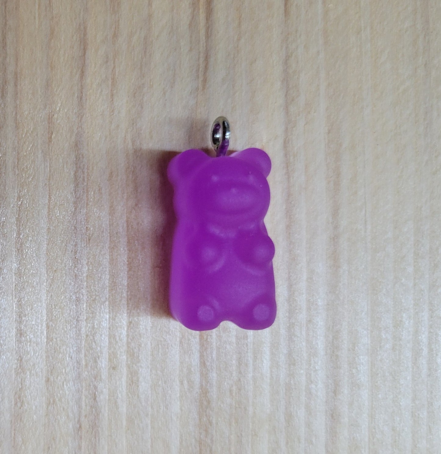 Gummy Bear Glow in The Dark Pendant with Necklace Chain (PURPLE)