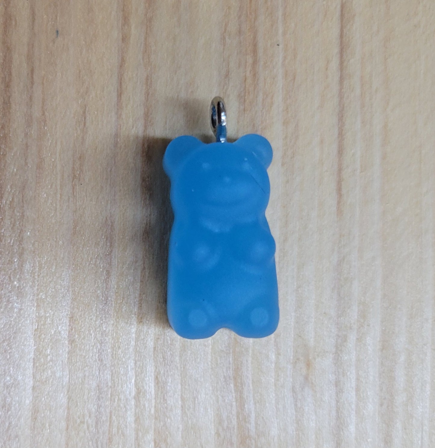 Gummy Bear Glow in The Dark Pendant with Necklace Chain (BLUE)