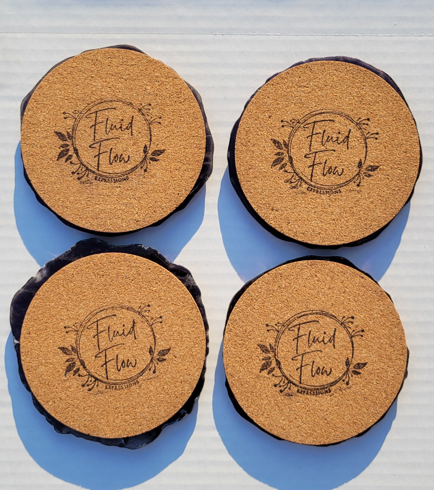 Handmade Resin Art Colorshifting Coasters Set of 4