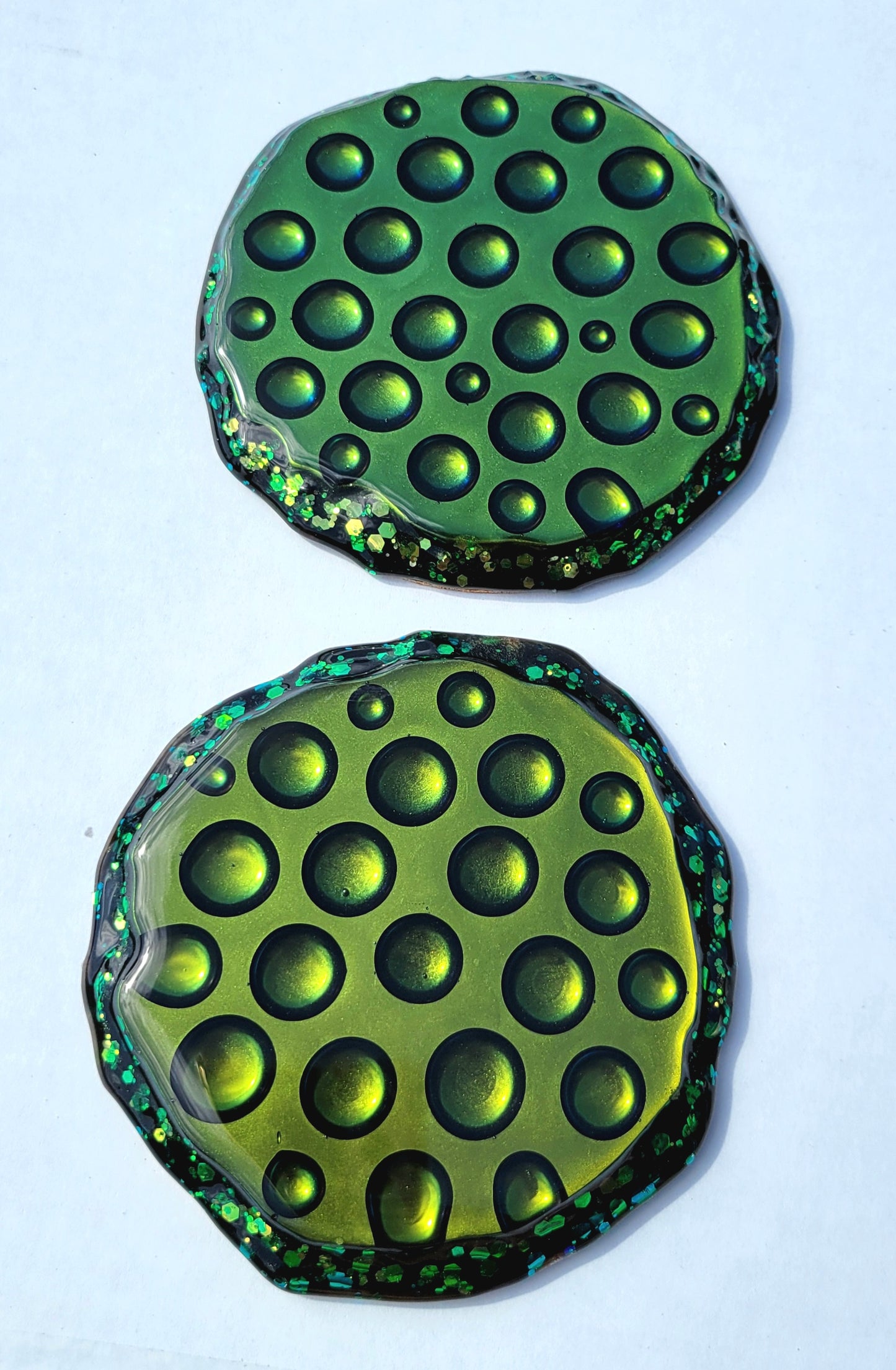 Handmade Resin Art Colorshifting Coasters Set of 2