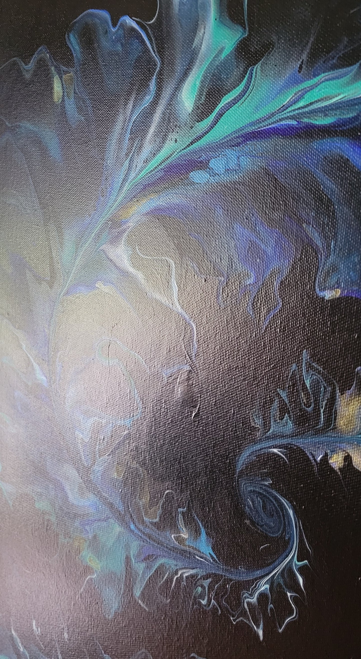 Original Fluid Art Acrylic Painting 20x20 inch