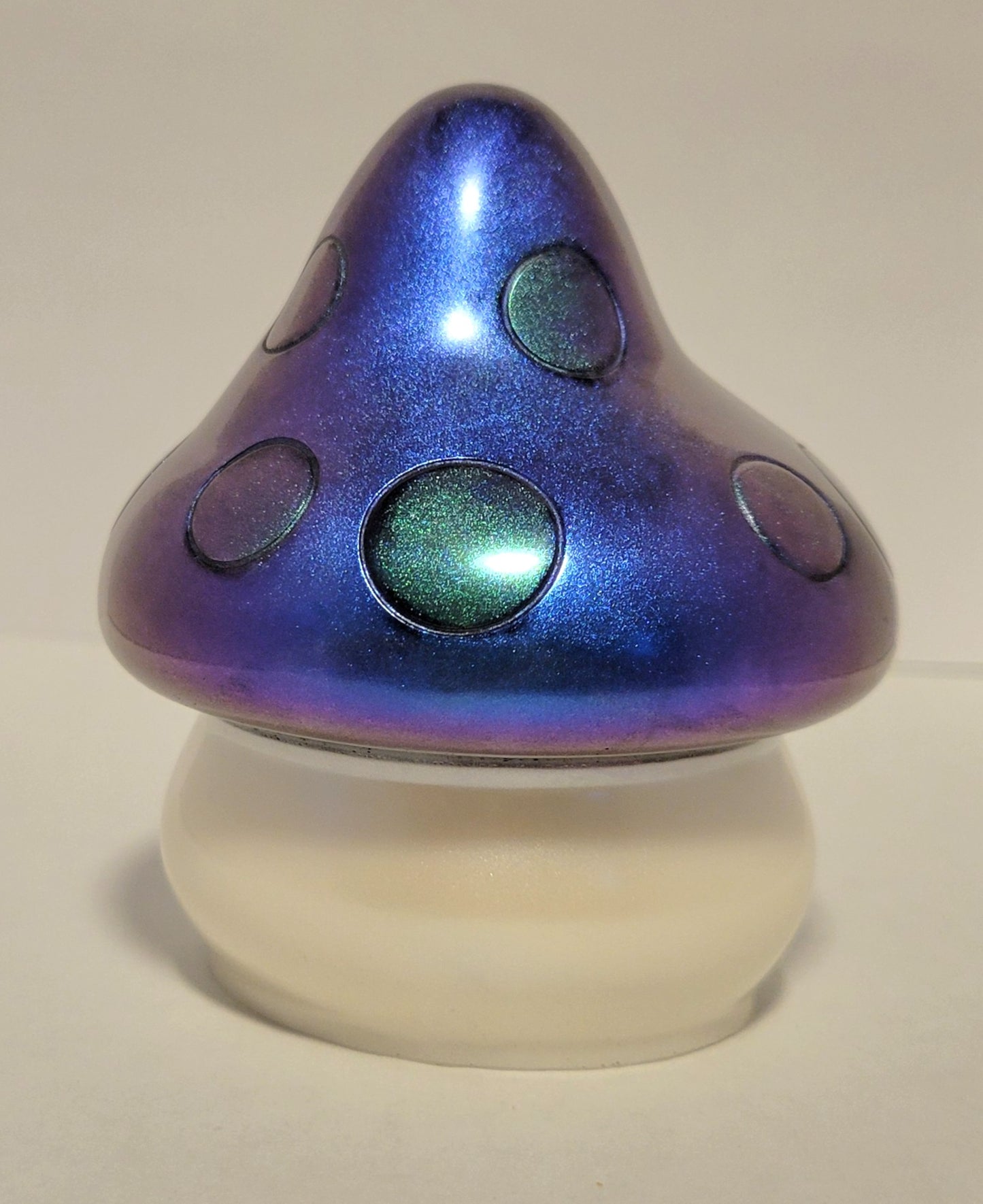 Resin Art Mushroom with Colorshifting Cap.