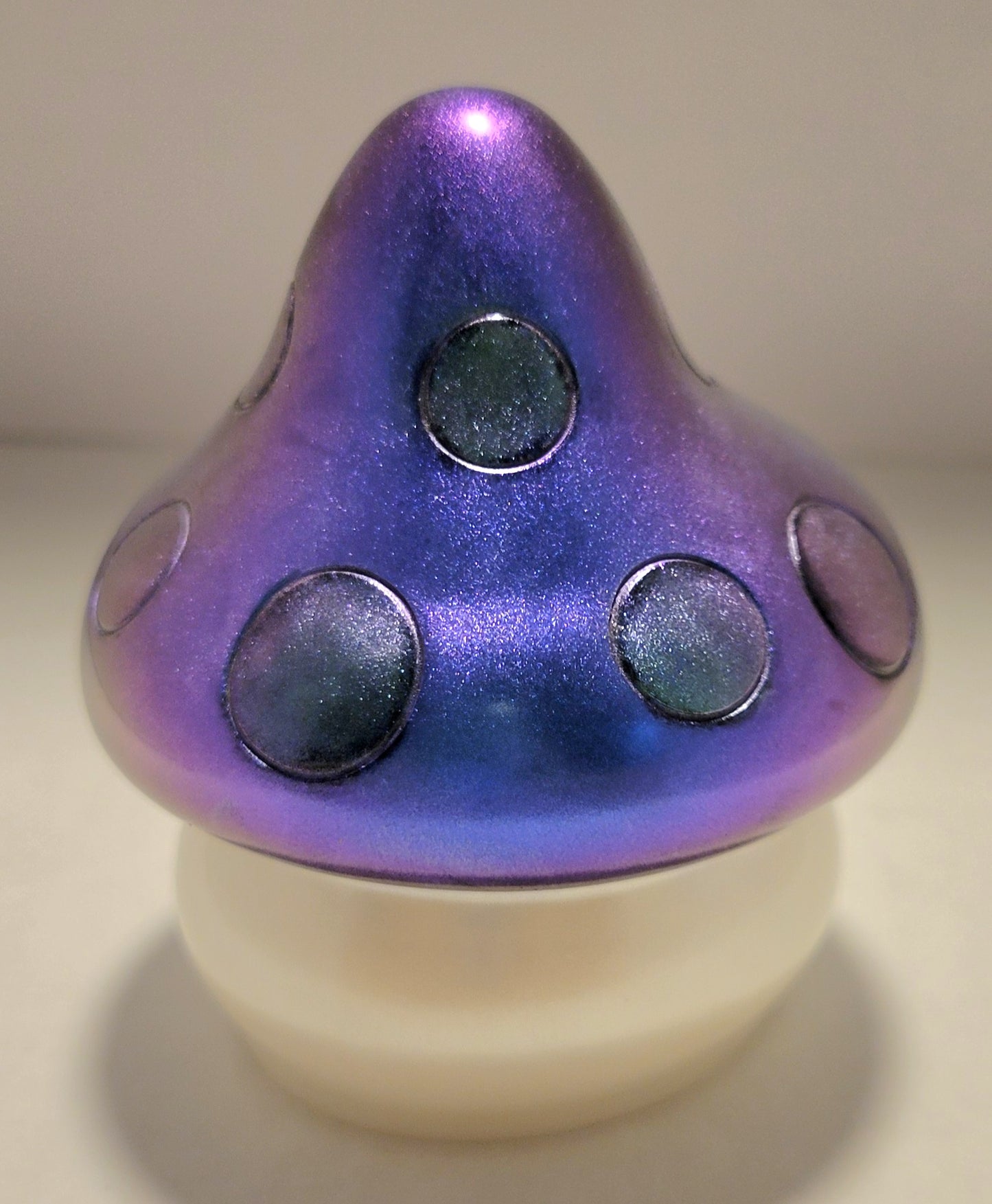 Resin Art Mushroom with Colorshifting Cap.