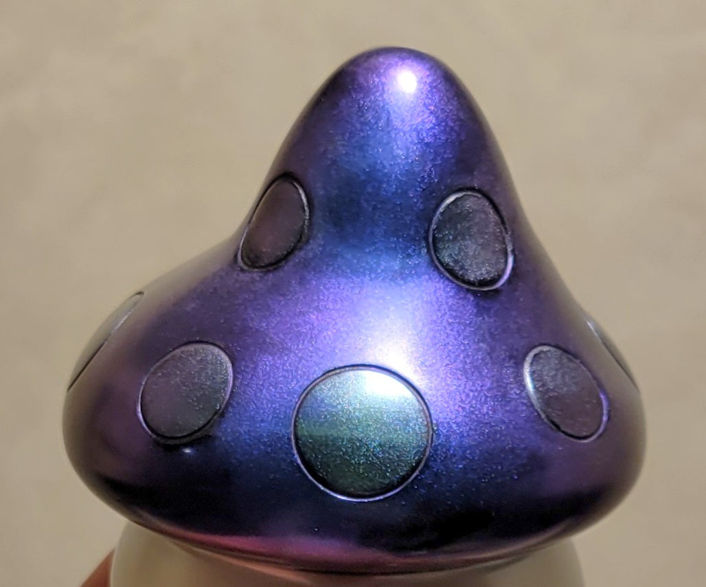 Resin Art Mushroom with Colorshifting Cap.