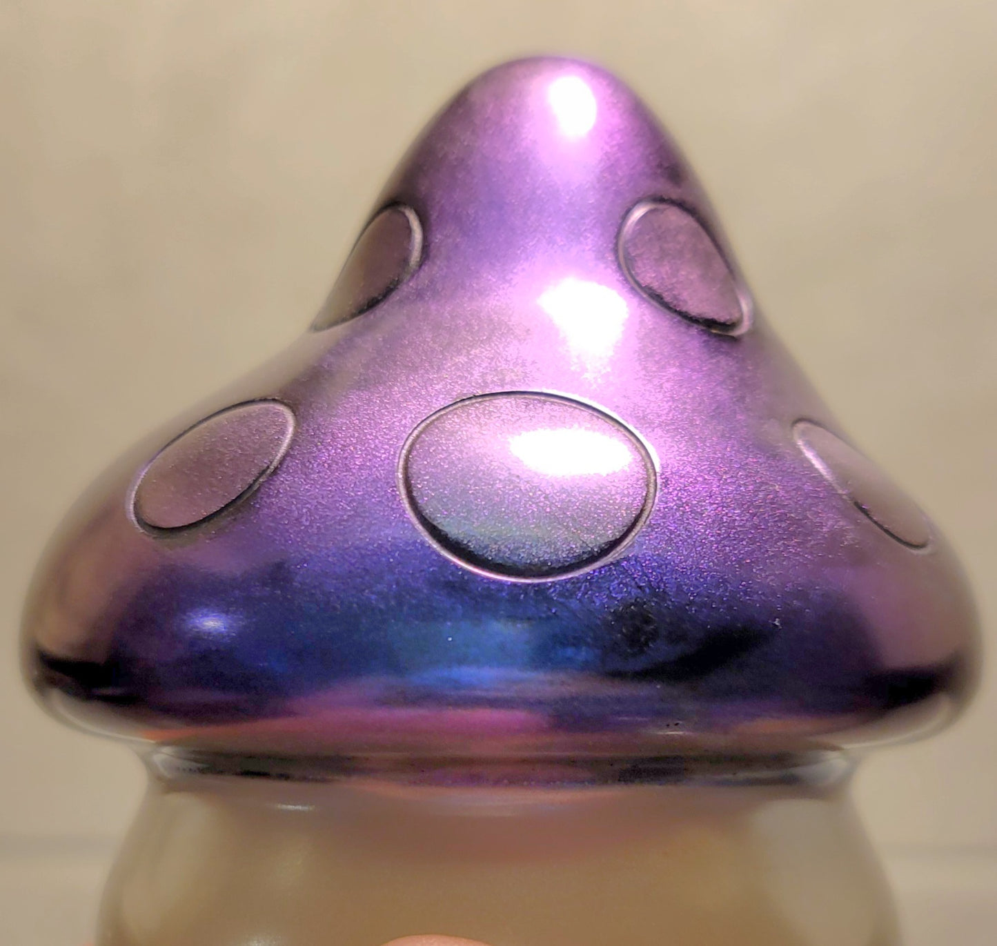 Resin Art Mushroom with Colorshifting Cap.