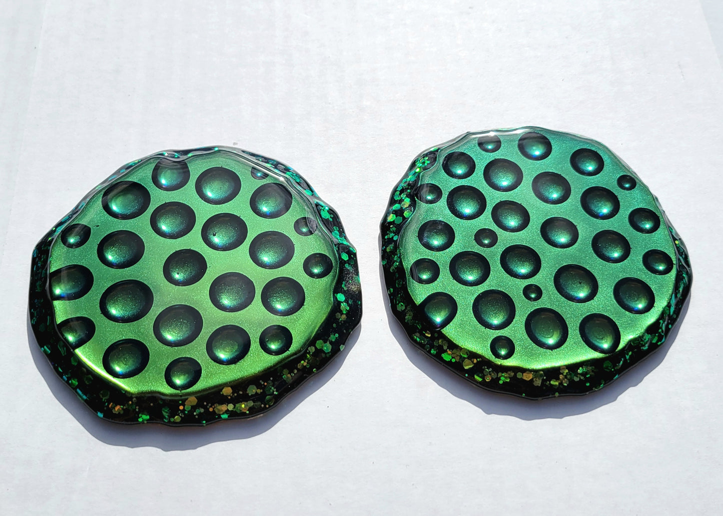 Handmade Resin Art Colorshifting Coasters Set of 2