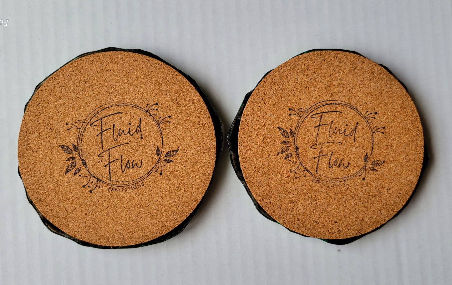 Handmade Resin Art Colorshifting Coasters Set of 2